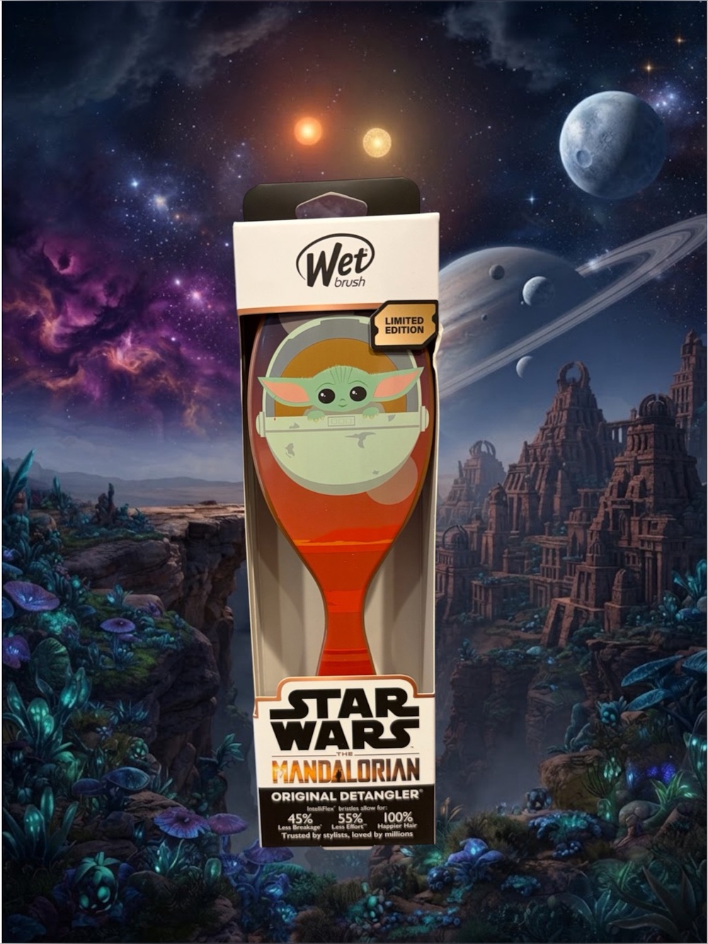 Wet Brush Star Wars Mandalorian Grogu Original Detangler Limited Edition NWT